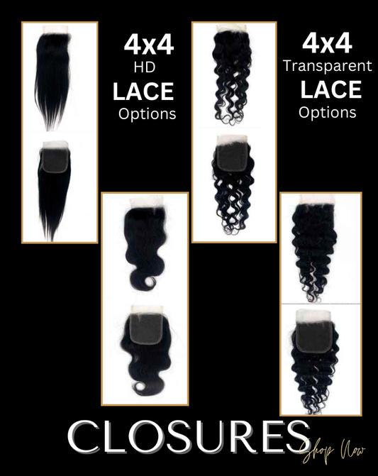 Transparent 4x4 Lace Closure (Pre-Order)